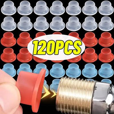Rondella di Tenuta a Prova di Perdita per Rubinetto, Nastro Grezzo in Silicone, Tubo Flessibile per Valvola Triangolare, Tappo per Prevenire Gocciolamenti e Perdite, Accessori per Ferramenta, Colori Misti