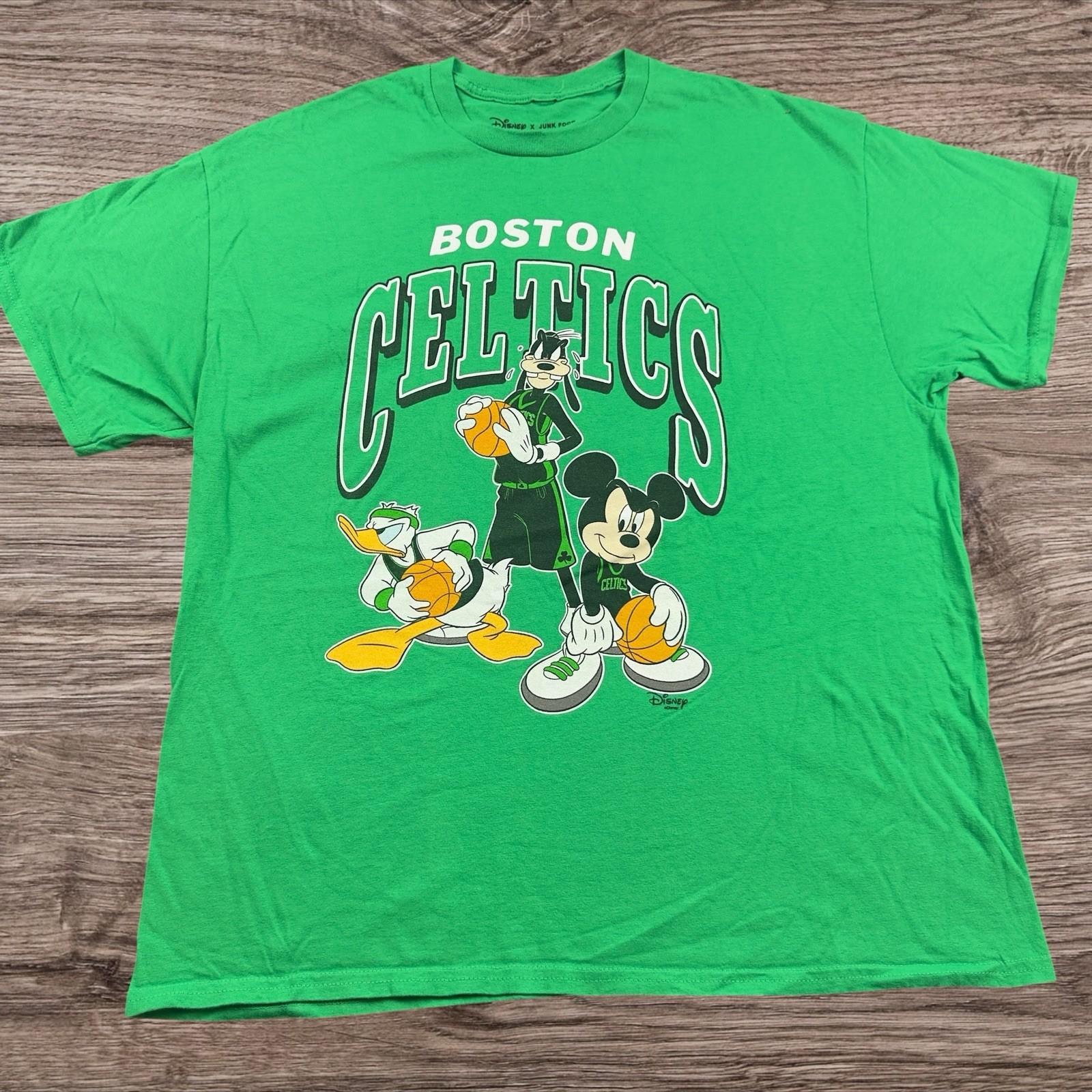 Boston Celtics X Disney Mickey Squad / Graphic Adult Size X-Large Unisex T-Shirt XL