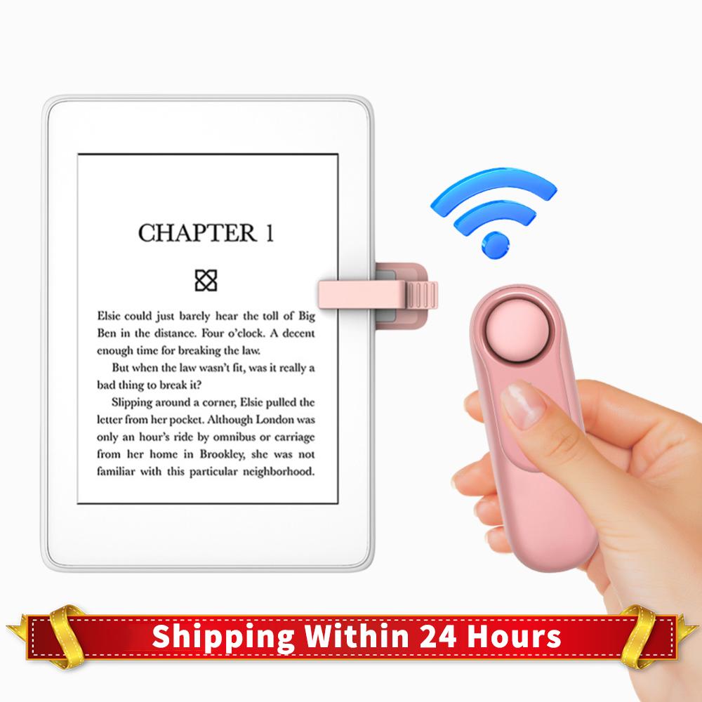 RF Remote Control Page Turner Hands Free Reading Camera Video Record Remote Clicker Page Turner for Kindle Accessories