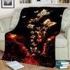 Cartoon Dream Butterfly Flower Throw Blanket Soft Cozy for Bedroom Sofa Picnic Travel Office Nap Rest Cover