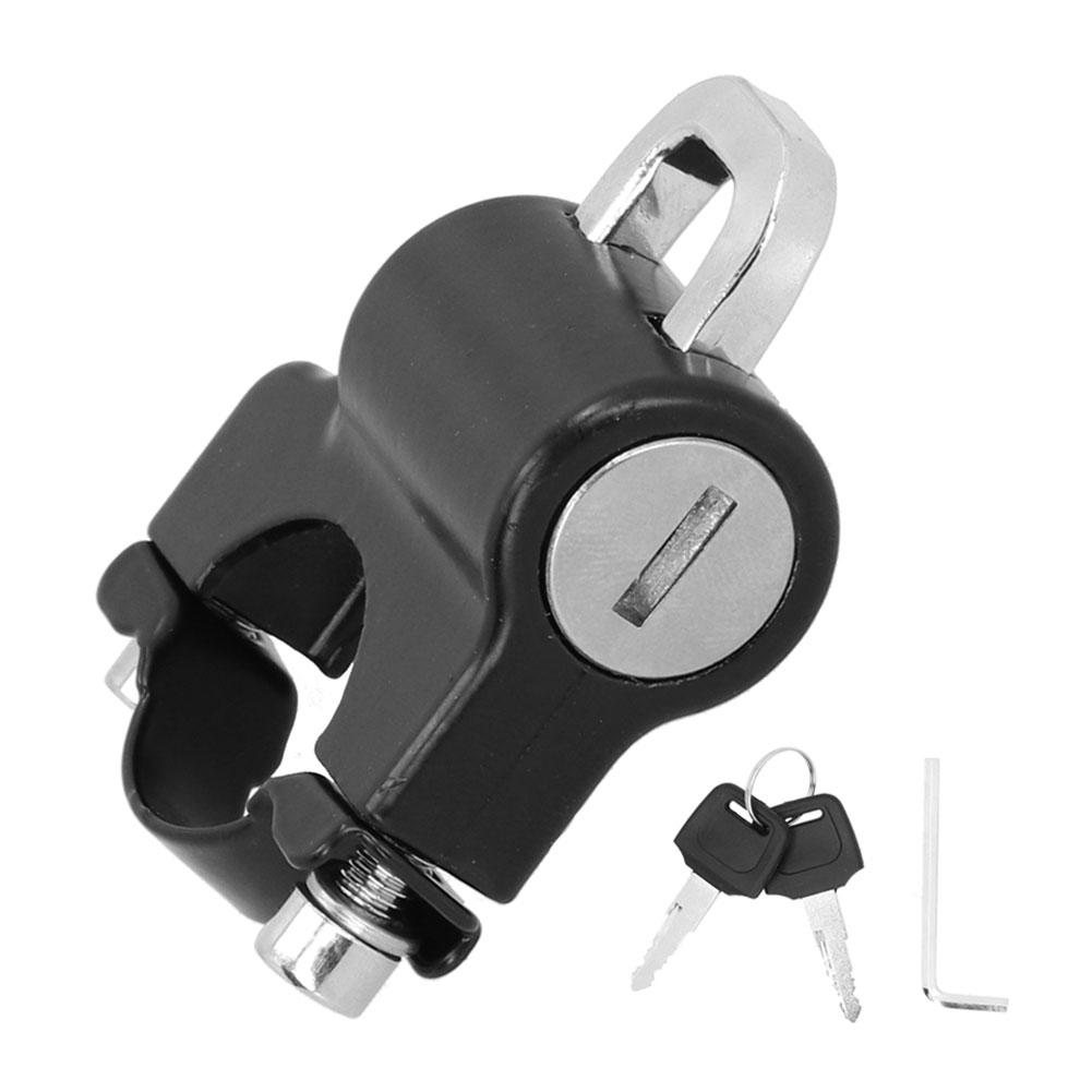 

Замок для шлема мотоцикла универсальный велосипедный противоугонный электрический черный металлический многофункциональный 2 фиксированных ключа безопасности 22 мм-26 м L6E6 чёрный