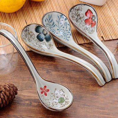 Míchání Míchací Japonský Styl Keramické Nádobí Stolní Nádobí Polévkové Lžíce Příbory Kuchyňské Náčiní