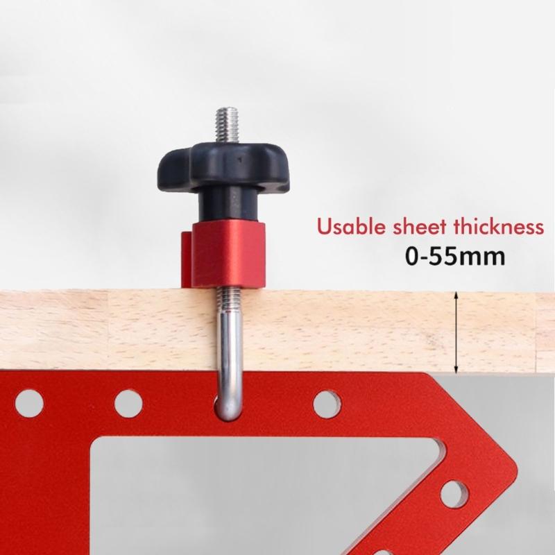 Aluminum Alloy WType Auxiliary Fixture Table Skirt Clamping Square Woodworking Right Angle Clamp Clamping Fixing Clamp