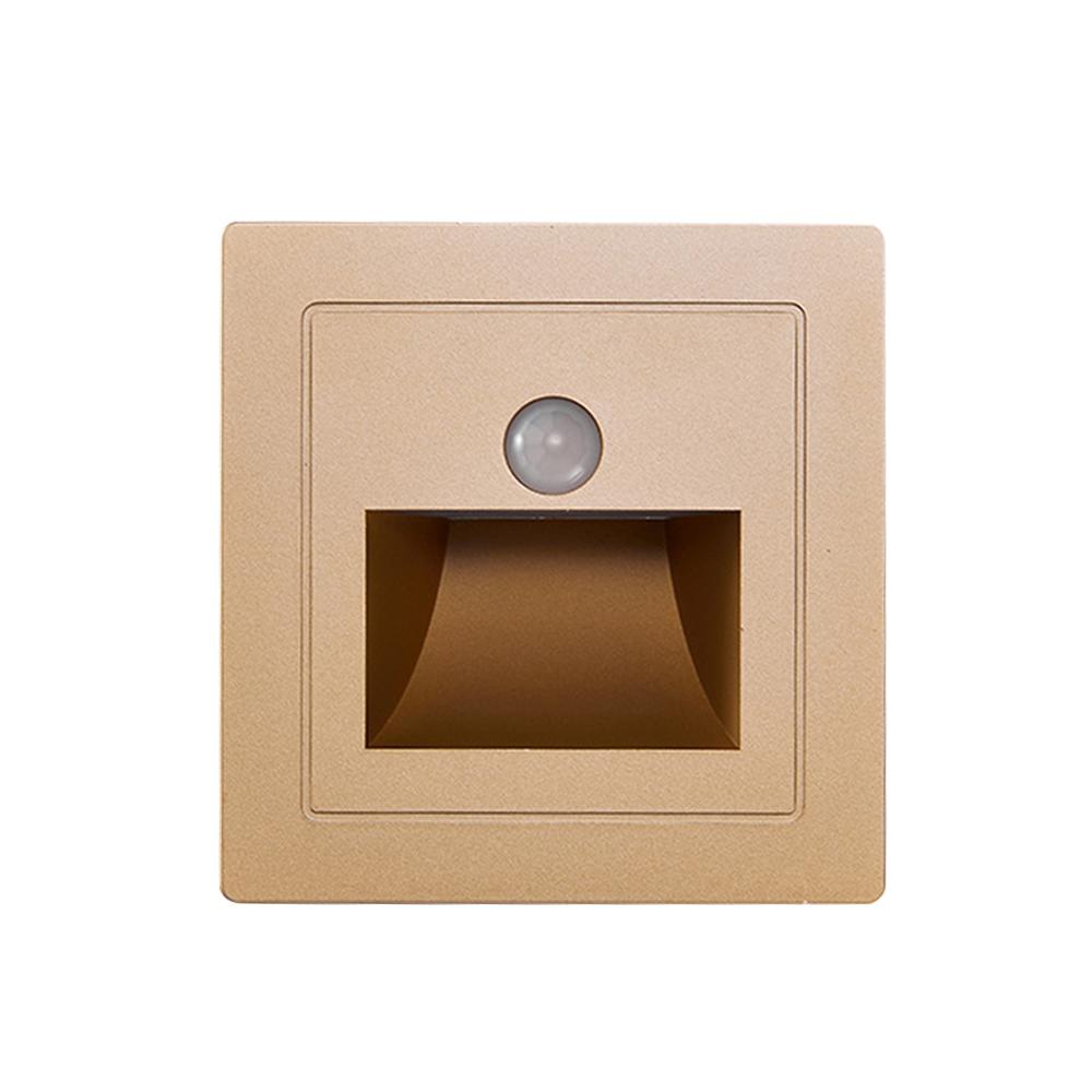 PIR Motion Detector Sensor Led Stair Light Infrared Human Body Induction Lamp Recessed Steps Ladder Staircase Bedroom Decoration