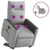 Lift-up Massage Chair, Electric, Reclining, Grey