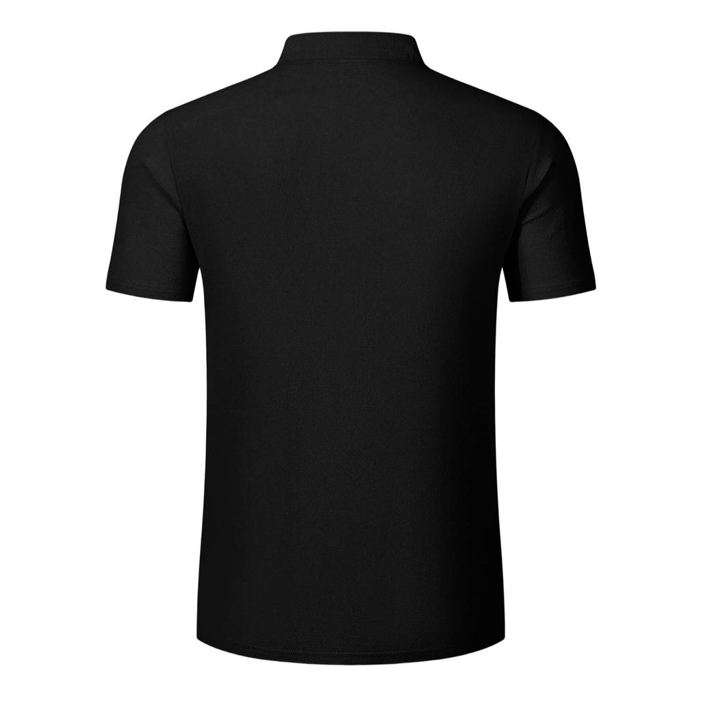 Men’s Summer Casual Loose Fit Button Up Polo Shirt with Short Sleeves Comfortable Lightweight Material Classic Design