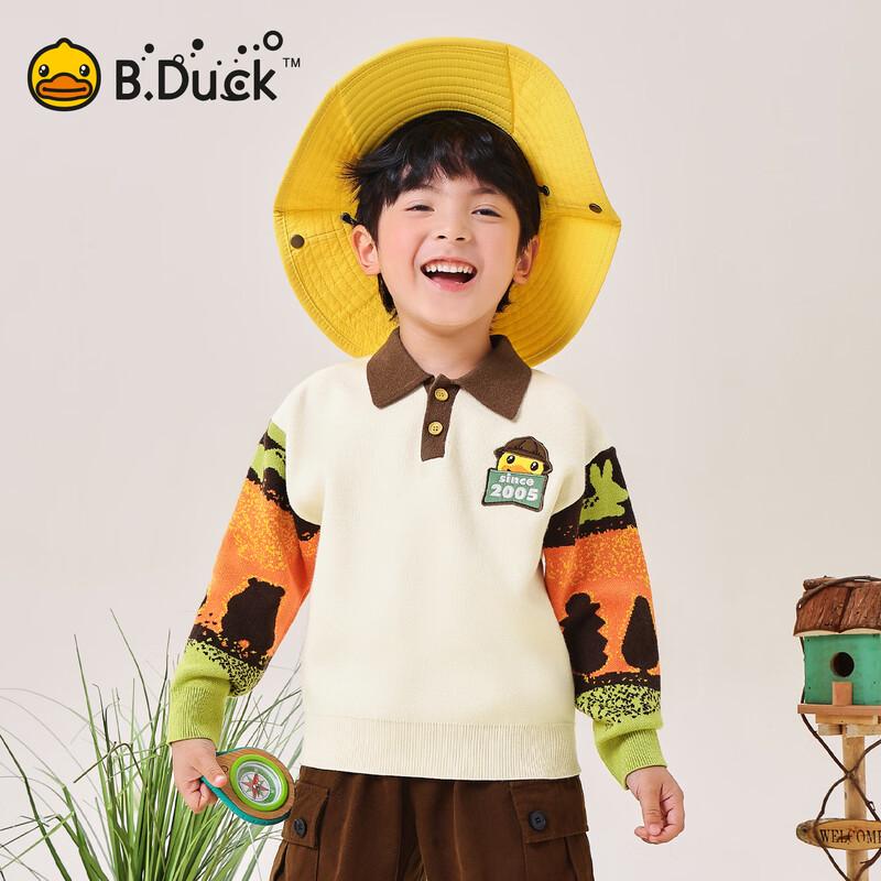 B.Duck Boys' Polo Collar Knit Sweater