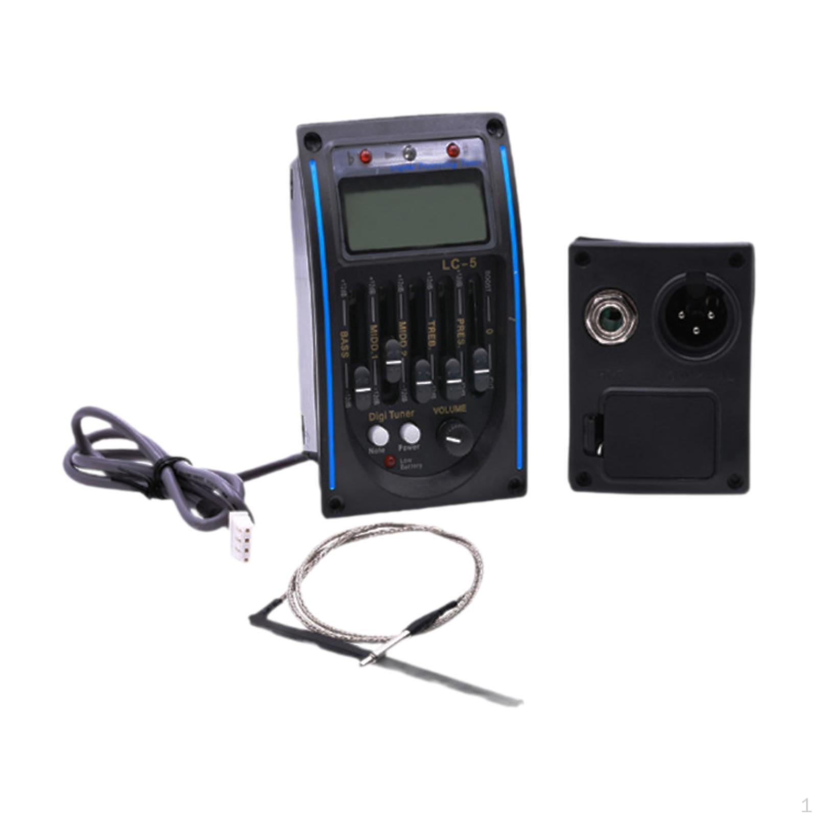 Guitar Preamp Piezo Tuner Pickup, Acoustic Pickup System