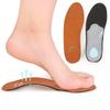 Genuine Leather Orthotic Insoles with Arch Support Breathable Shoe Inserts Plantar Fasciitis Heel Pain Relief Pads for Men Women