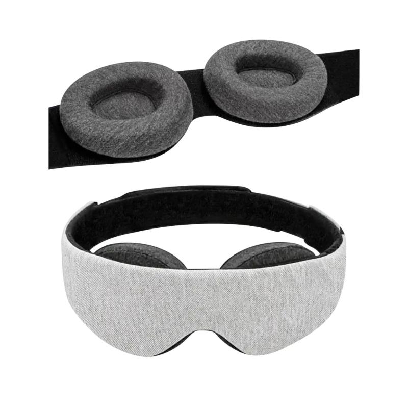 

Adjustable Headbands Sleepings Eye Cover Lightproof 3D Sleepings Masks Soft Breathable Night Blindfolds 1