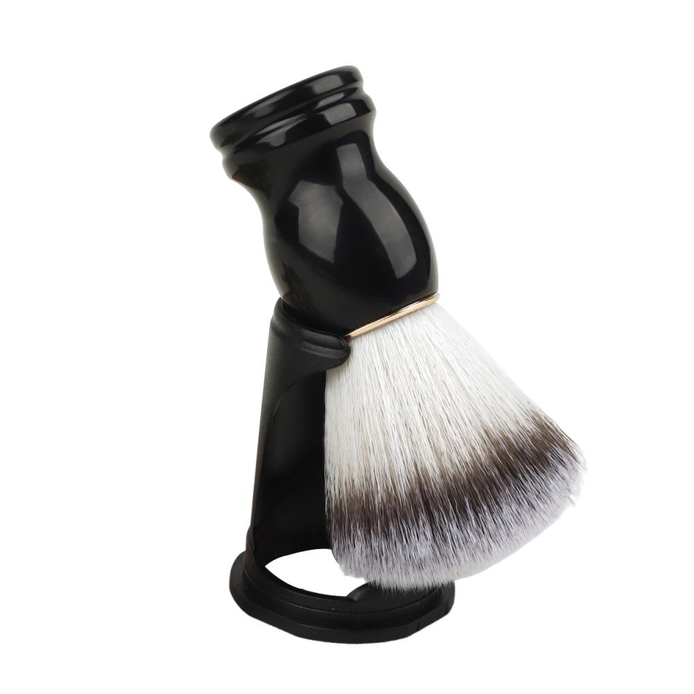 Men Shaving Brush Facial Razor Brush Ergonomic Handle Face Cleaning Brush for Father Boyfriend Husband