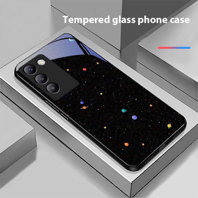 Astronaut Planet Pro Y72 33S 11 03 36 96 Lite 35 16 Iqoo 12 V40 SE 5G 29 40 21 30 X80 Pro Vivo Tvrzené Sklo Pouzdro na Telefon