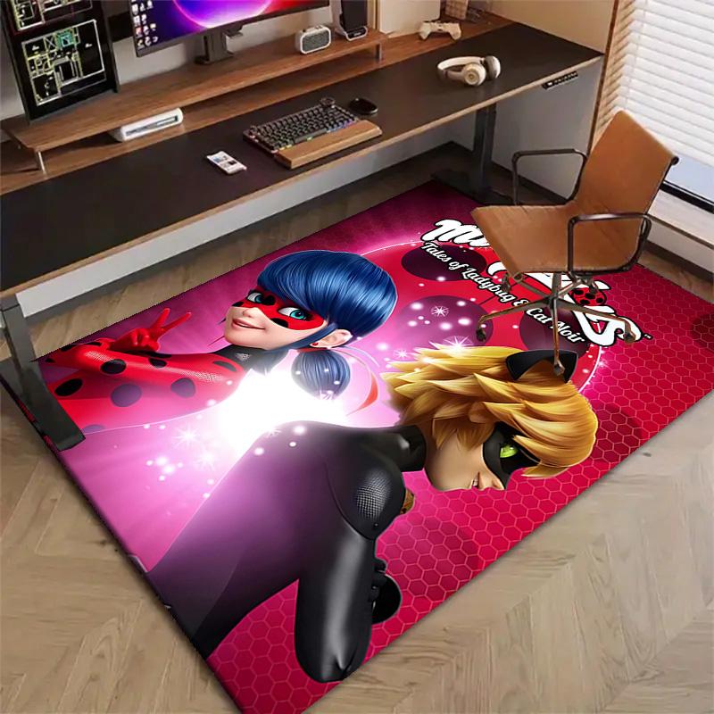 1 pezzo Coccinella (2) Tappeto Tappeto Stampato per Camera da Letto Soggiorno Decorazioni per la Casa Tappeti Tappetino Tappetino Antiscivolo Tappeto per Comodino
