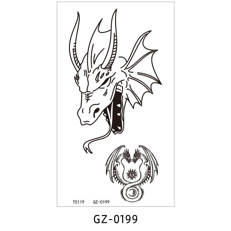 Tattoo Sticker Waterproof Juice Herbal Tattoo Sticker Male And Female Tattoo Tattoo Sticker Simulation Tattoo