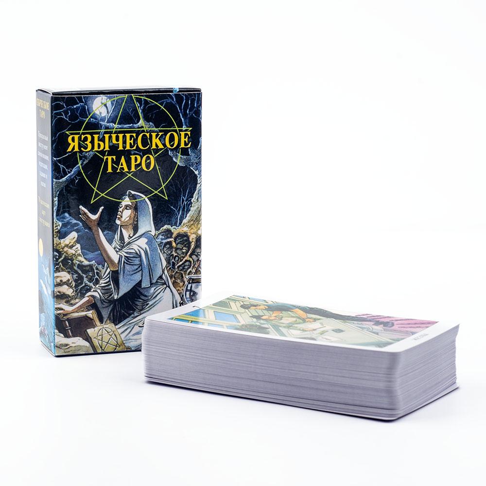 78 Cartes de Table Païennes Russes pour Fêtes Précognition Divination Jeu de Société Carte Tarot