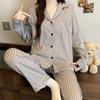 Imitation cotton ins style bow pajamas women's spring new fashion lazy long-sleeved loungewear two-piece set