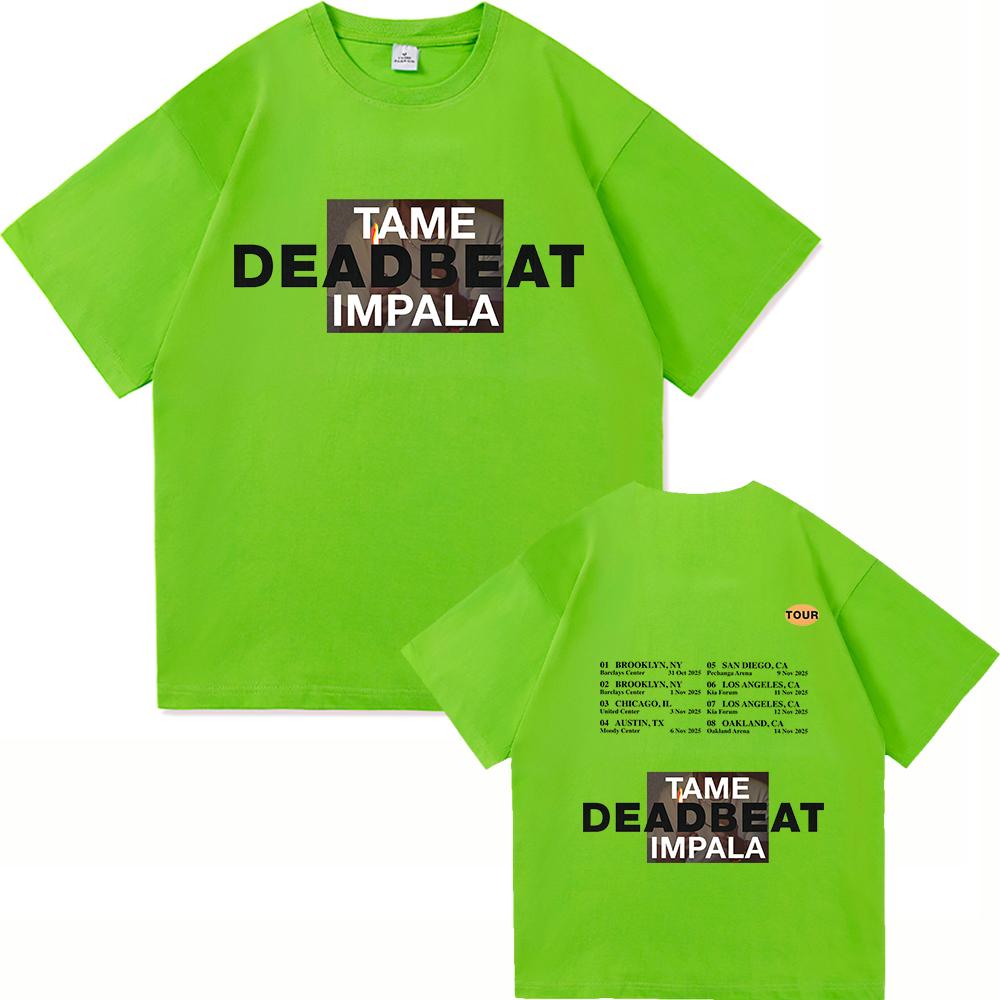 

Tame Impala Deadbeat 2025 Новий Альбом Футболка Deadbeat Тур Чоловічий Жіночий Одяг Харадзюку Високоякісний Одяг Бавовняні Футболки M