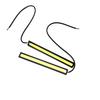 2PCS 12V 14CM COB White Car LED Lights for DRL Fog Driving Lamp