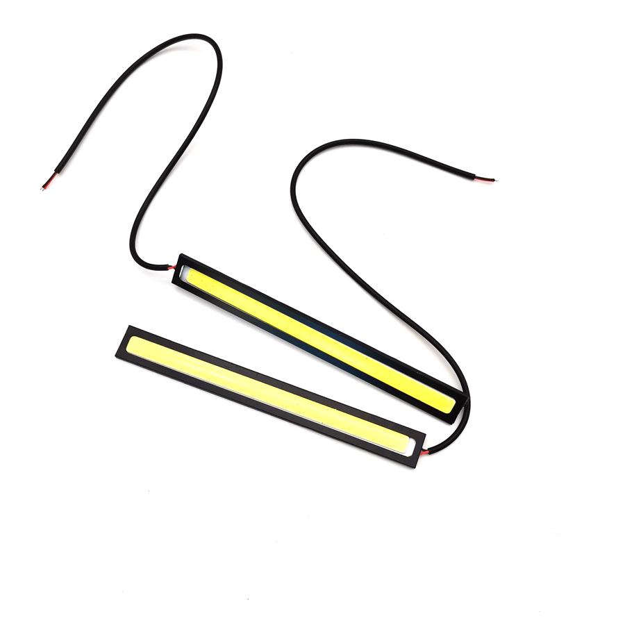 2PCS 12V 14CM COB White Car LED Lights for DRL Fog Driving Lamp