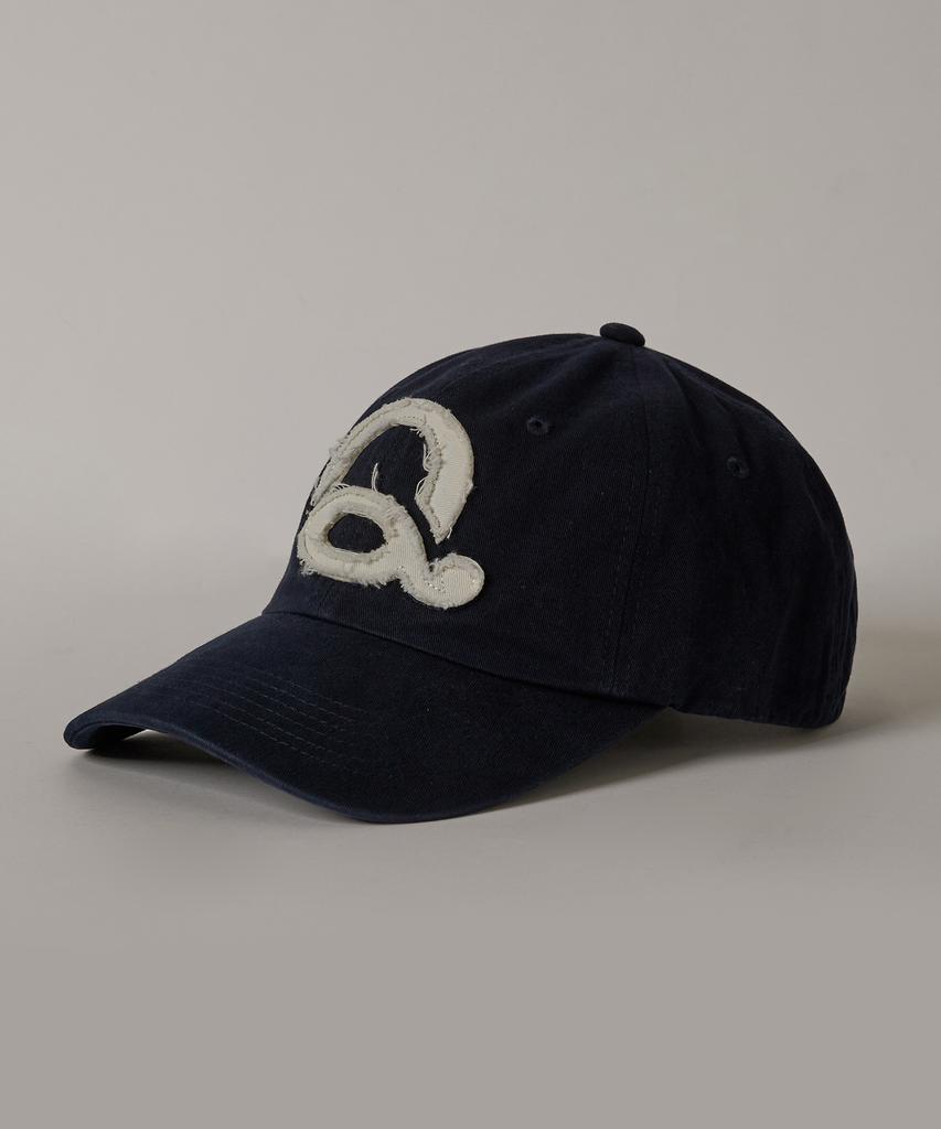 Kyuseu Washed Logo Ball Cap - Navy/White