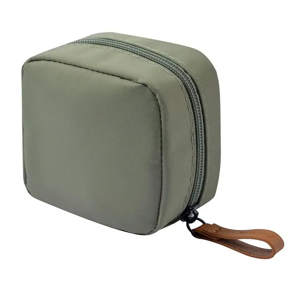 Portable Multi-Purpose Small Cosmetic Bag Mouth Red Bag Sanitary Cotton Storage Bag Change Purse Coin Bag Travel Accessories