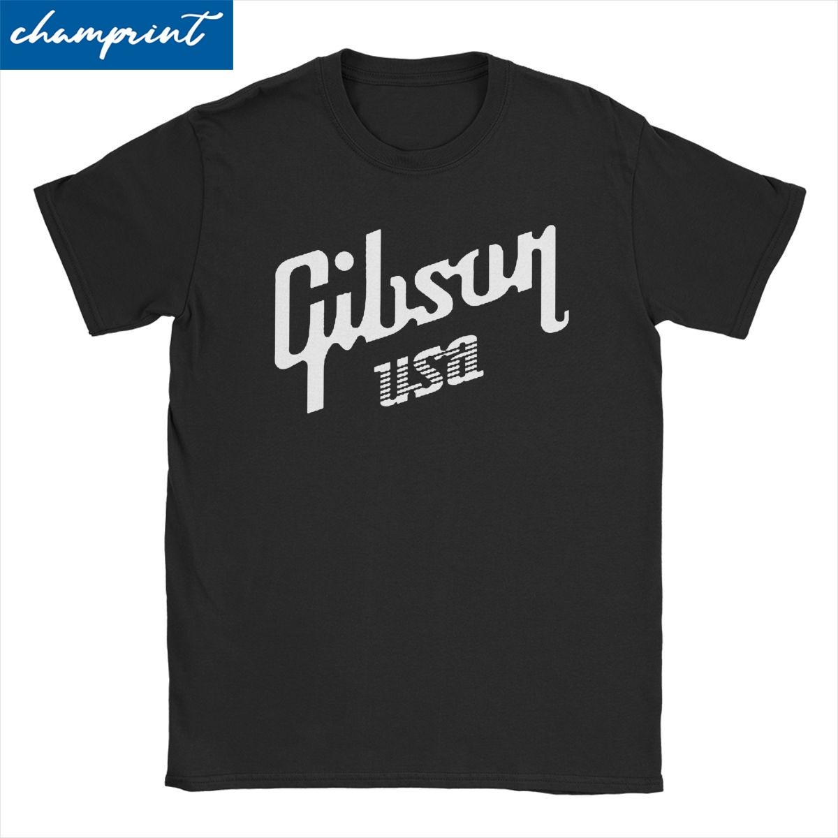

Gibson-Music 1894 для женщин унисекс футболки повседневные футболки с короткими рукавами и круглым вырезом футболка из 100% хлопка одежда больших размеров