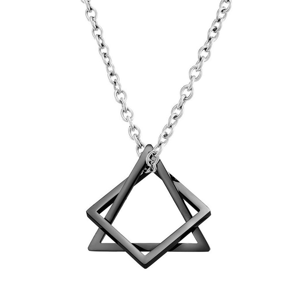 Alloy Necklace Hanging Pendent Collar Jewelry Geometry Male Decorations Modern Rustproof Fashionable Streetwear