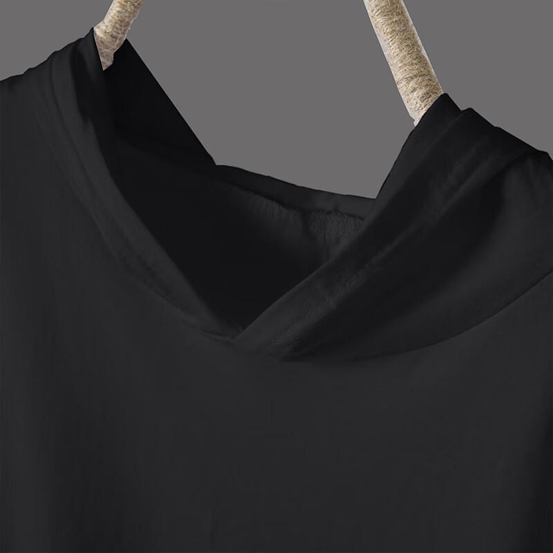 Women's Loose Hooded Short-Sleeve T-Shirt