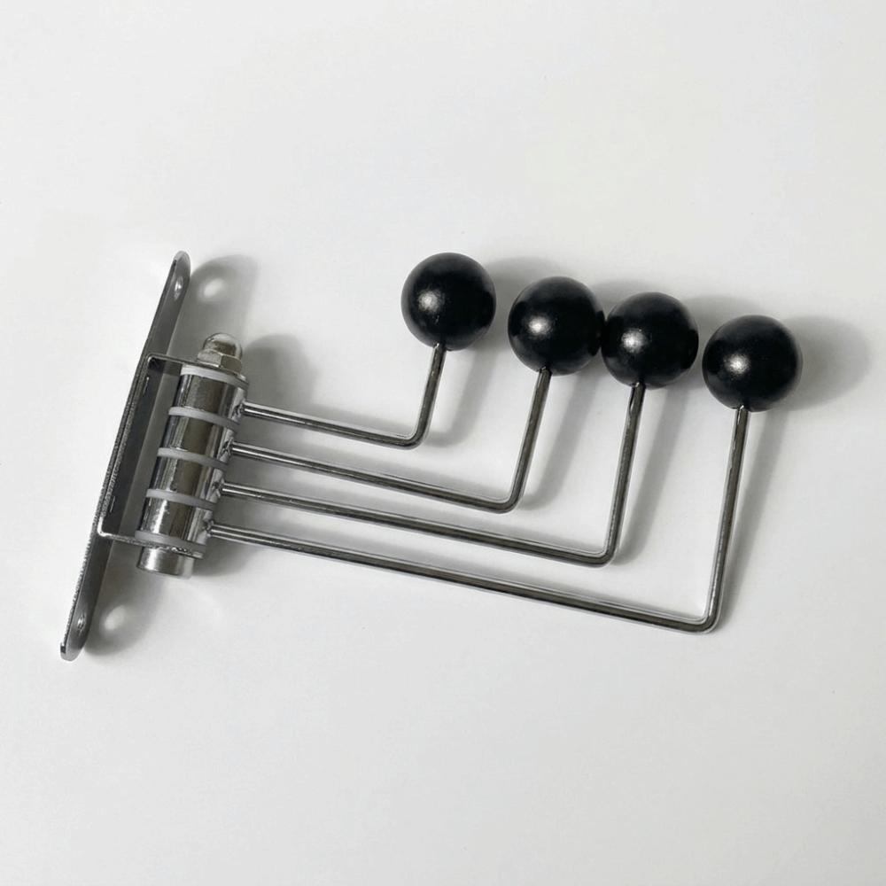 3/4 Hooks Wall Hook Space Saving Iron Art Decorative Metal Rotating Hook Vintage Creative Hat Holder Rack Entryway