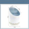 Utlery Holder Cutlery Drainer Container Drying Rack Non Slip Tableware Spoon Fork Box Kitchen Organizer