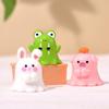 Cute Little Animal Moss Miniature Ornaments Cute Ghost Pig and Rabbit Accessories