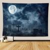Zombie Tapestry Behind Wooden Doors Halloween  Fear Wall Hanging Bedroom Living Room Dormitory Home Decor