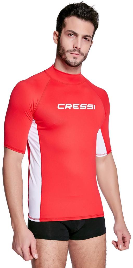 Buy Cressi Rash Guard Man Men's Short Sleeve Jersey In Elastic Fabric