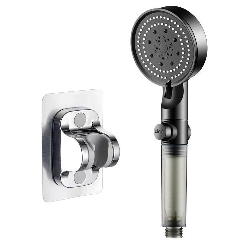Five-speed High-pressure Shower Head PP Cotton Filter Home Bathroom Shower Bathroom Accessories Set