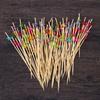 Set of 190 Stylish Bamboo Cocktail Picks with Acrylic Beads, Cocktail Pins, Fruit Picks, Food Sticks, Cocktail Decorations, Parties, and Commercial Us