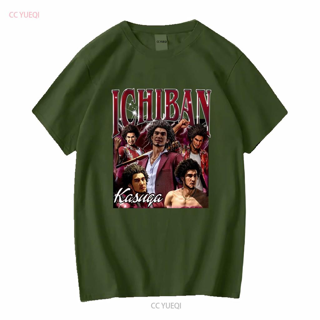 Limited Ichiban Kasuga Vintage T Shirt For Women and Man SweaT 90s Bootleg Long or Short Sleeves Vintage Washed Homme Stretched