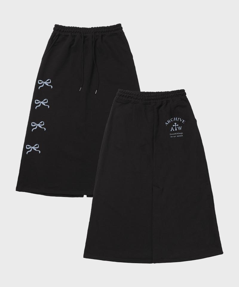 ARTISTWEAR [Set] Atw Bring It On Crop Zip-Up Hoodie + Bring It On Long Skirt