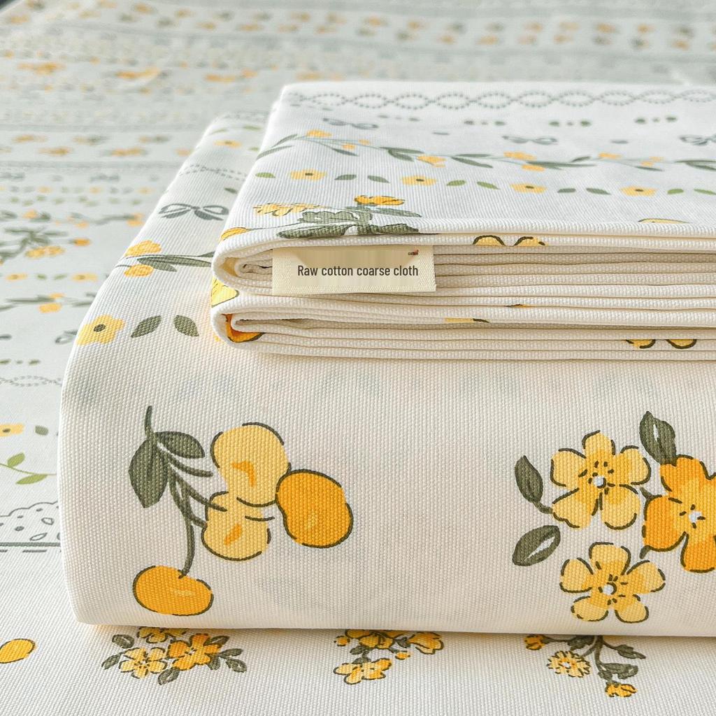 Coarse Cotton Bed Sheet: Student Dormitory Single/Double Linen 3-Piece Set