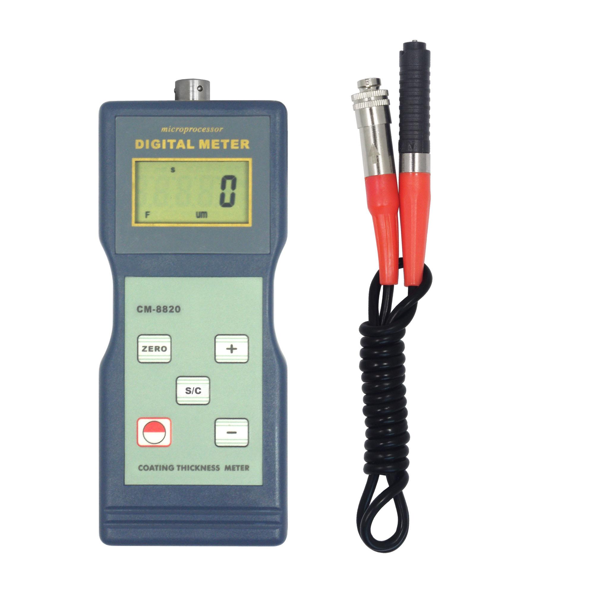 Landtek Digital Coating Thickness Gauge Iron Galvanizing Gauge Fe Magnetic Induction CM-8821 чёрный