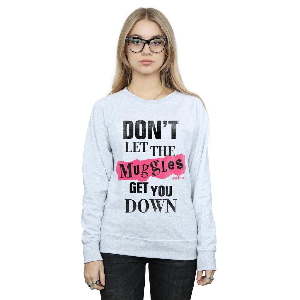 HARRY POTTER Womens/Ladies Muggles Clippings Sweatshirt