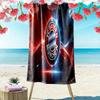 Vibrant FC Bayern Munich Emblem Display Beach Towel Soft Beach Towel for Vacation Photos Seaside Swim Absorbent Bath Towel Fashion