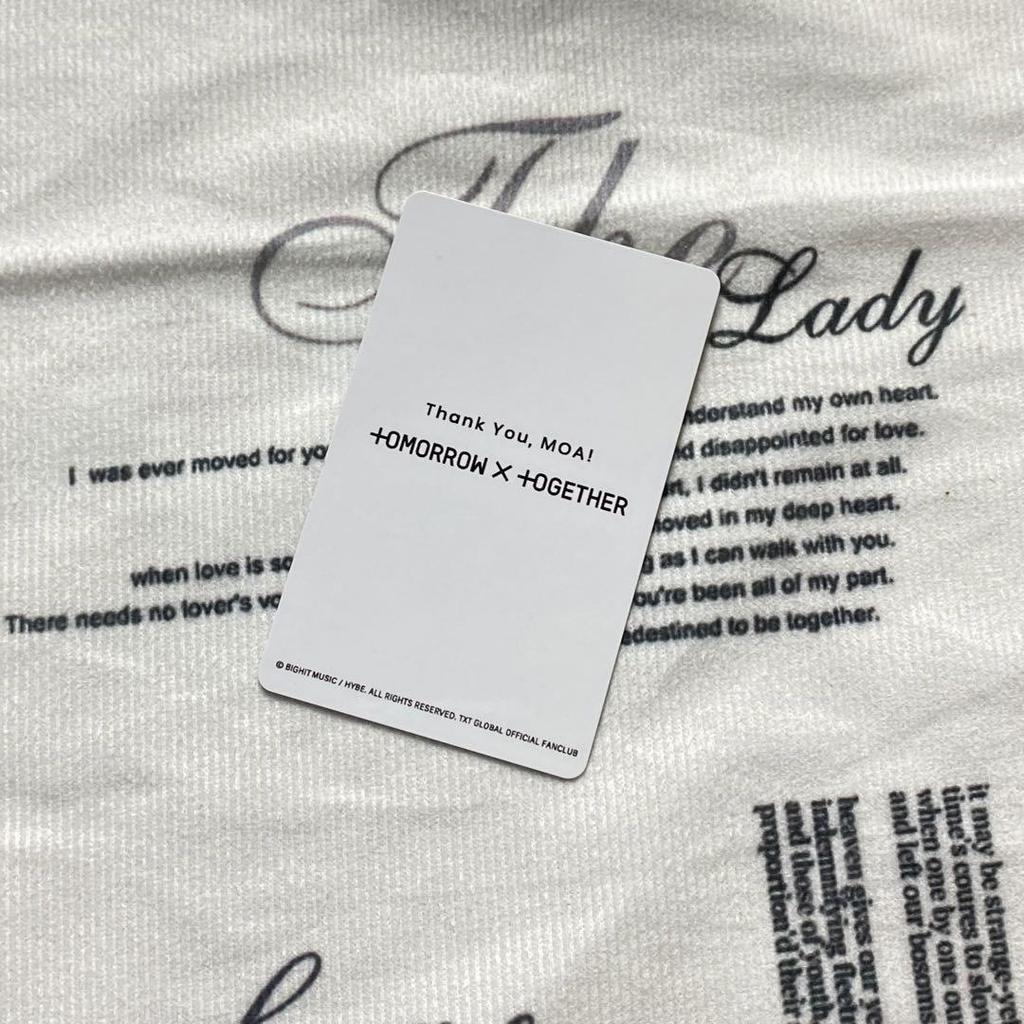 [USED] TXT Soobin Bonus FC New Membership Campaign Trading Card Introduction