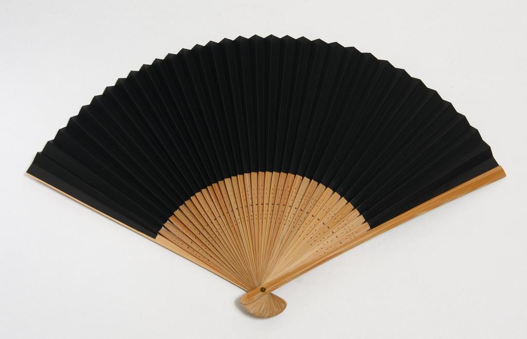 fan for dragonfly and moon bamboo with case and presentation [Hasegawa] Kyoto-style men, design, carving, box.