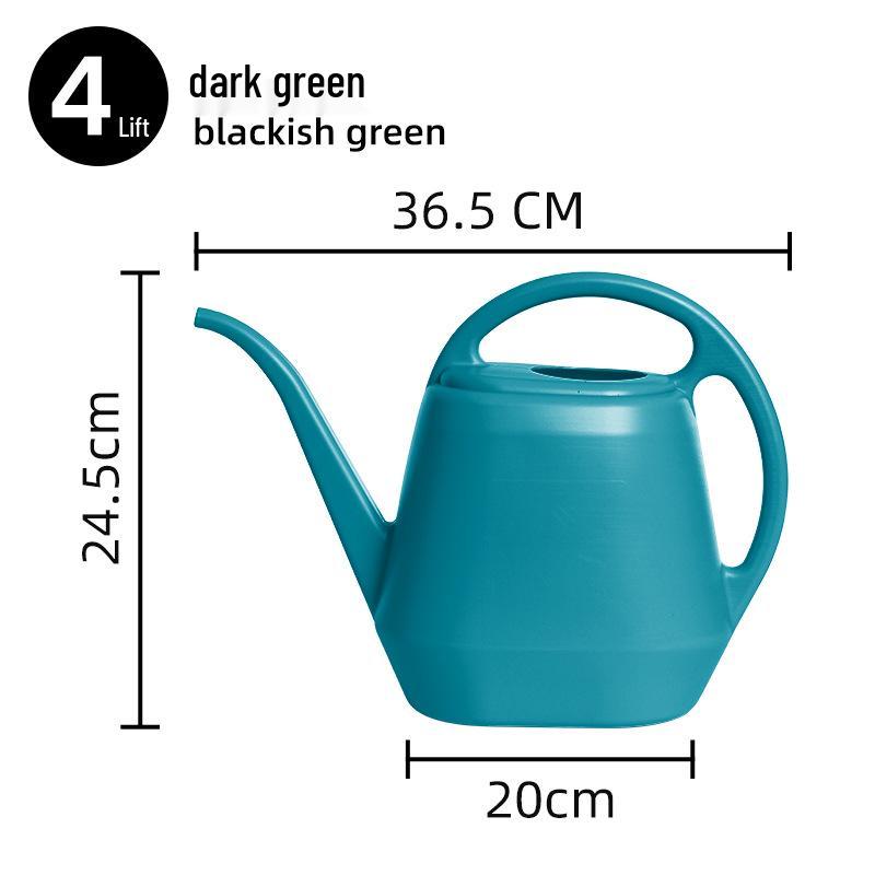 

Пластиковая лейка большой емкости 4 л с длинным носиком для домашнего и садового использования зелёный/изумрудный