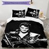 Elvis 3pcs Bedding Set Duvet Cover Closure Includes 1 Duvet Cover & 2 Pillowcases for All Seasons Bedroom Home Dorm Decor
