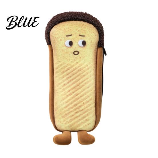 Soft Fabric Pencil Pouch Cute Bread Case Plush Large Capacity Pen Pouch