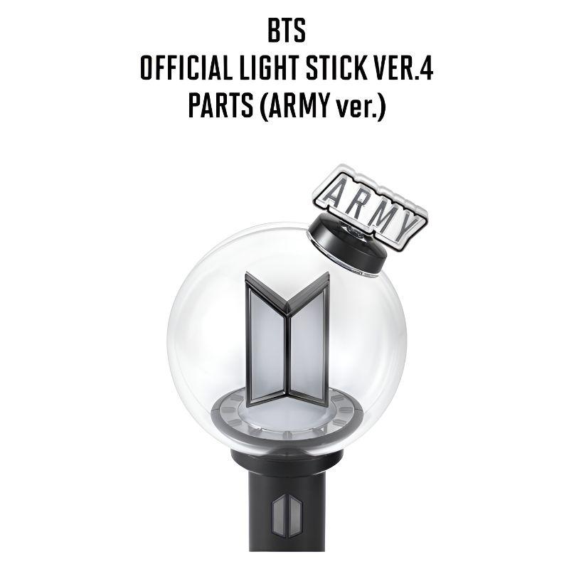 Parti del Light Stick Ufficiale BTS Ver.4 (Versione ARMY) – Accessorio Decorativo Ufficiale Light Stick + 2 Fotocard Casuali dei BTS Arirang in Omaggio