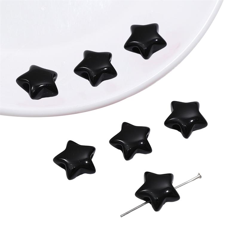 

500 г акриловые бусины подвески однотонные цветные бусины пентаграммы для самостоятельного изготовления браслета ожерелья ювелирных изделий 15mm 500g