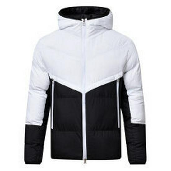 Men's Trendy Hooded Winter Cotton Jacket - Large Size