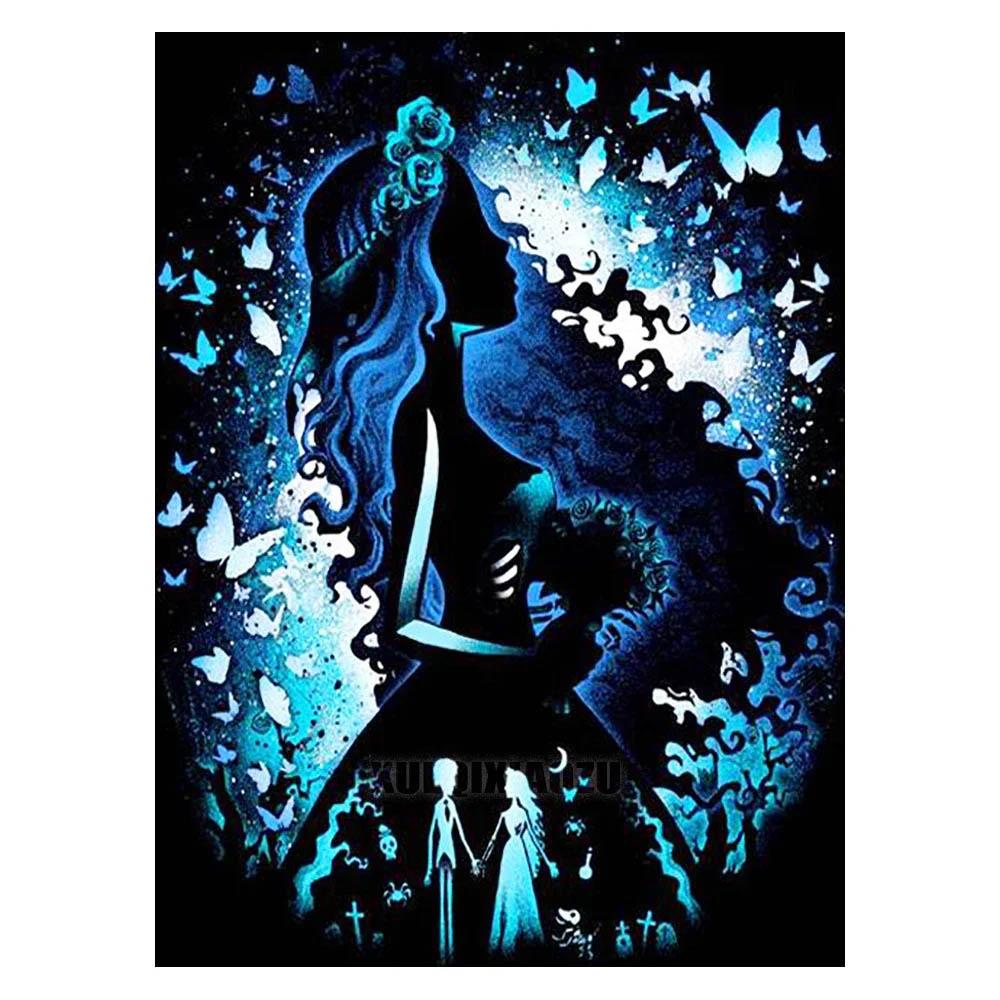 Diamond Painting Disney Moon Princess Mosaic Embroidery Diamond Puzzle DIY Rhinestone Children's Room Decoration Gift